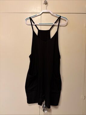 Women’s Black Strappy Romper